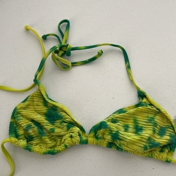 Split tie dye bikini top medium - Picture 2 of 6